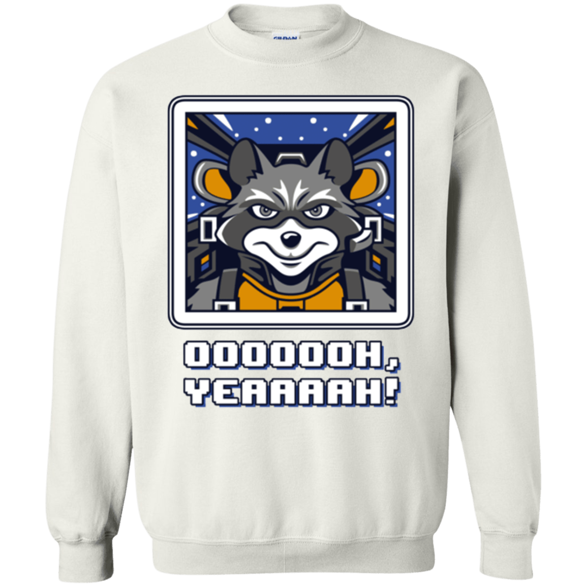 Sweatshirts White / Small Star Raccoon Crewneck Sweatshirt