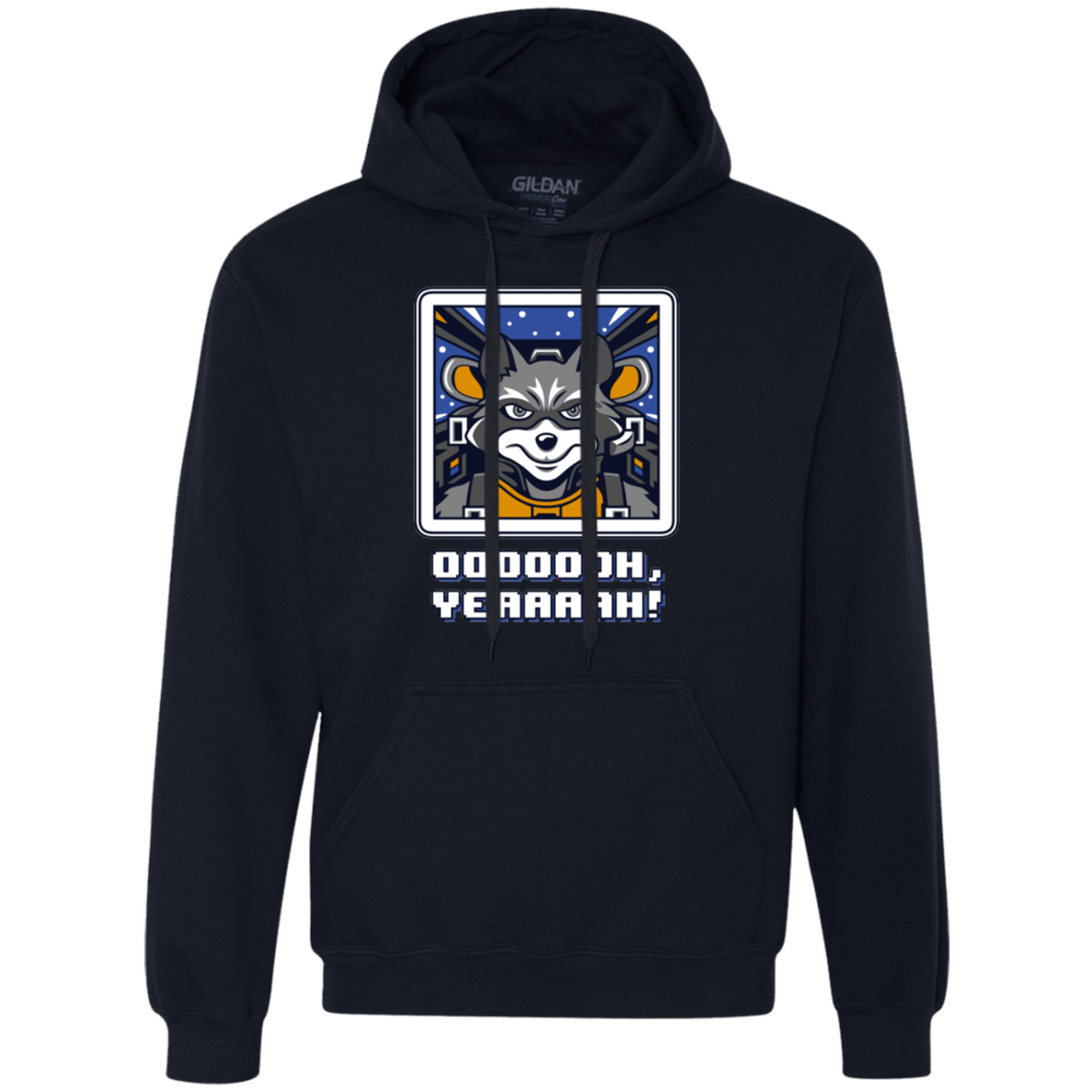 Sweatshirts Navy / Small Star Raccoon Premium Fleece Hoodie