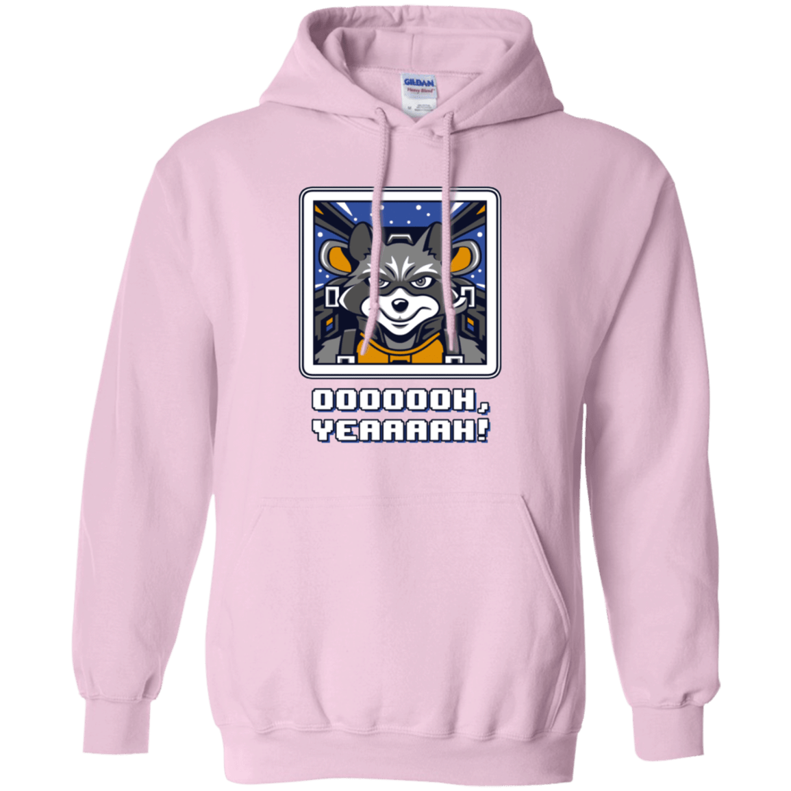 Sweatshirts Light Pink / Small Star Raccoon Pullover Hoodie