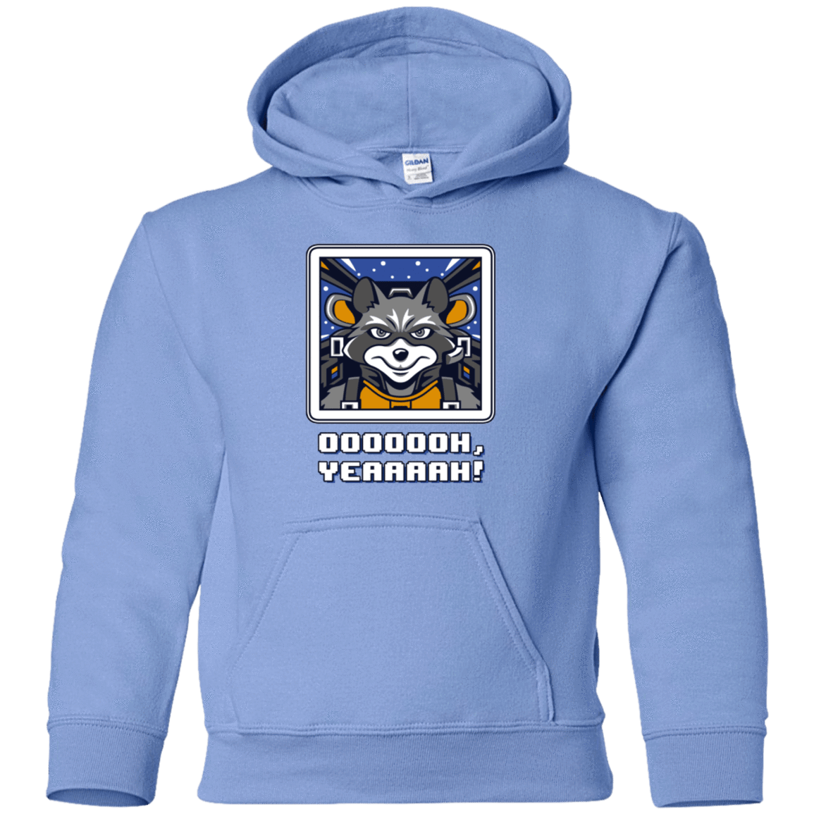 Sweatshirts Carolina Blue / YS Star Raccoon Youth Hoodie