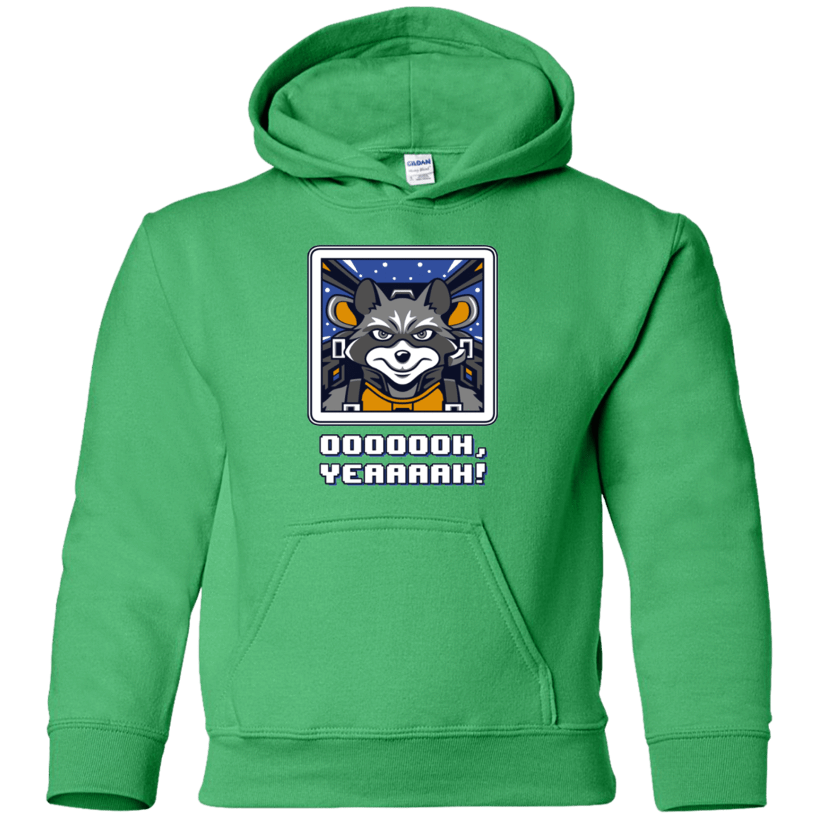 Sweatshirts Irish Green / YS Star Raccoon Youth Hoodie