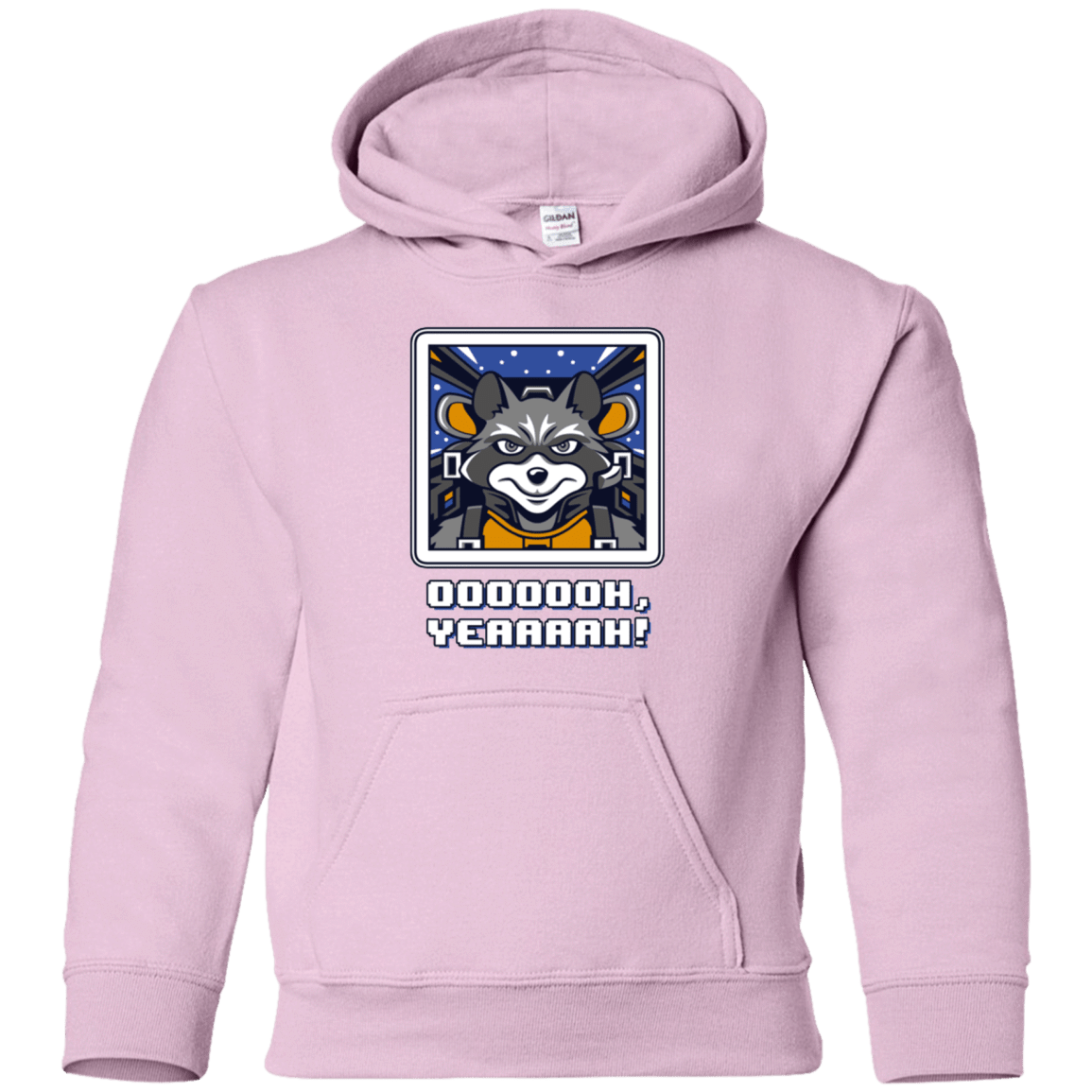 Sweatshirts Light Pink / YS Star Raccoon Youth Hoodie