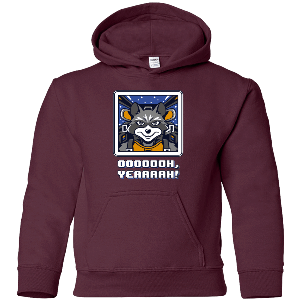 Sweatshirts Maroon / YS Star Raccoon Youth Hoodie
