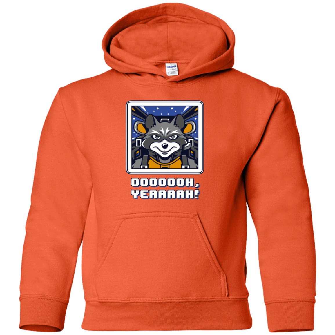 Sweatshirts Orange / YS Star Raccoon Youth Hoodie
