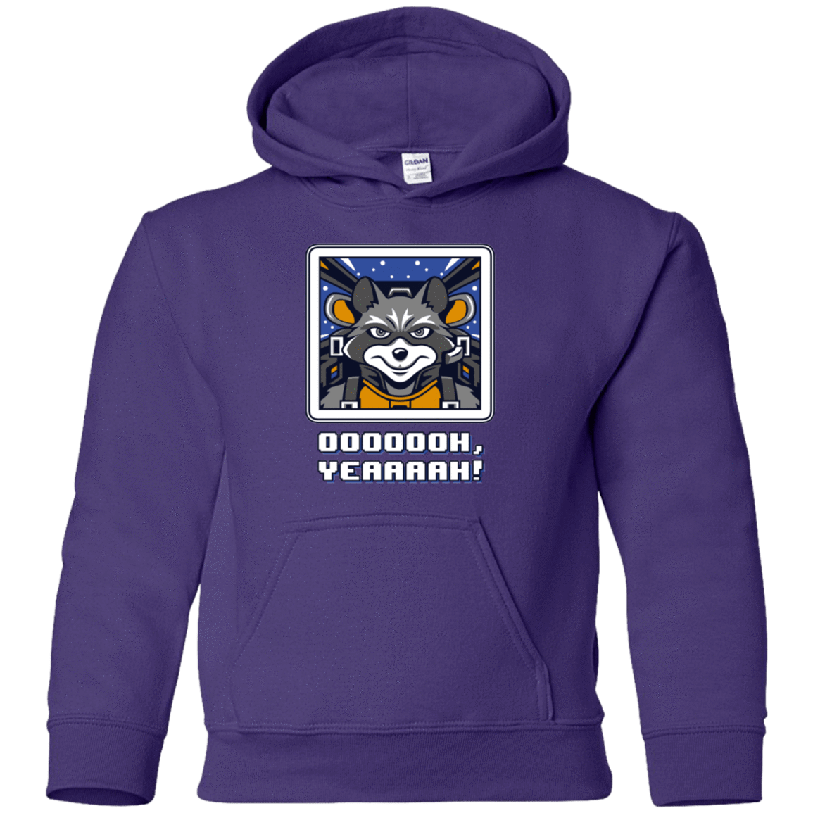 Sweatshirts Purple / YS Star Raccoon Youth Hoodie