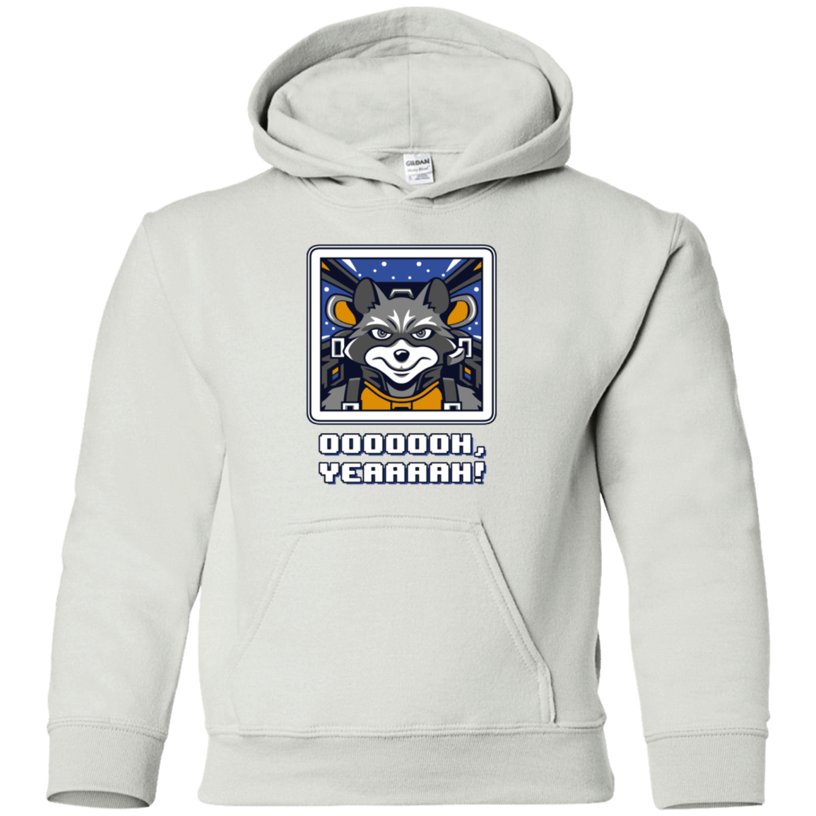 Sweatshirts White / YS Star Raccoon Youth Hoodie