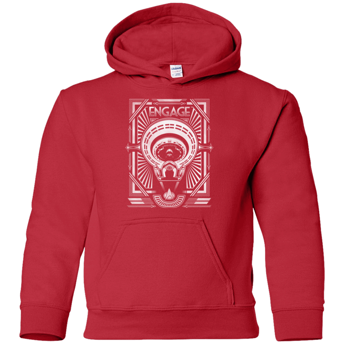 Sweatshirts Red / YS Star Trek Engage Youth Hoodie