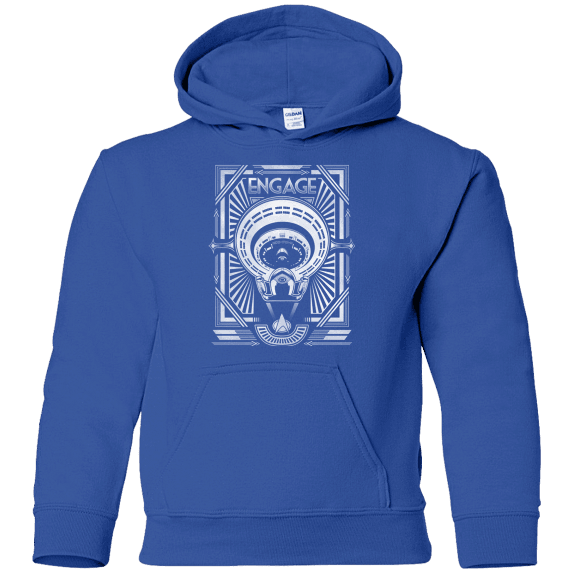 Sweatshirts Royal / YS Star Trek Engage Youth Hoodie