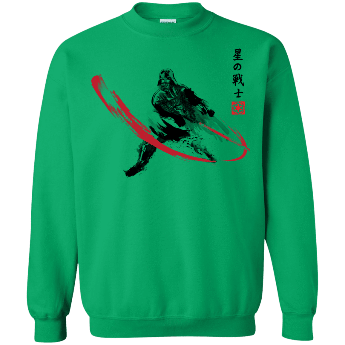 Sweatshirts Irish Green / Small STAR WARRIOR SUMI-E Crewneck Sweatshirt