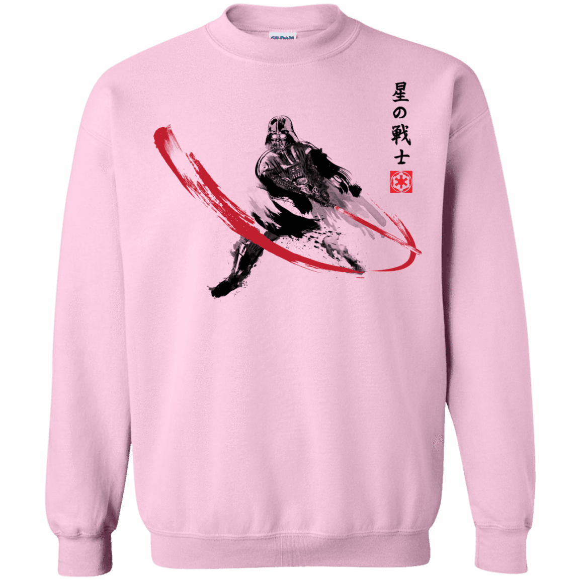 Sweatshirts Light Pink / Small STAR WARRIOR SUMI-E Crewneck Sweatshirt