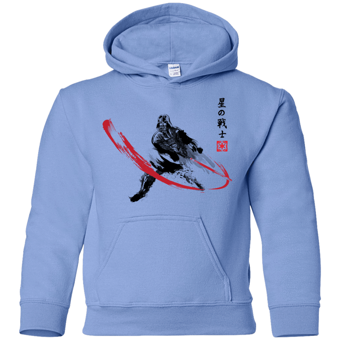 Sweatshirts Carolina Blue / YS STAR WARRIOR SUMI-E Youth Hoodie