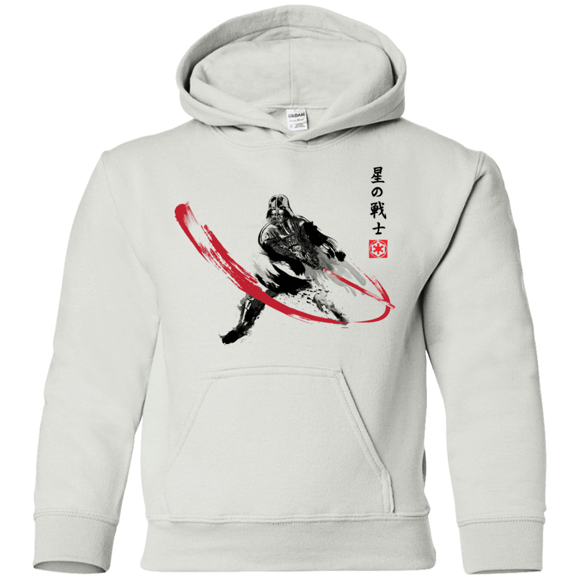 Sweatshirts White / YS STAR WARRIOR SUMI-E Youth Hoodie