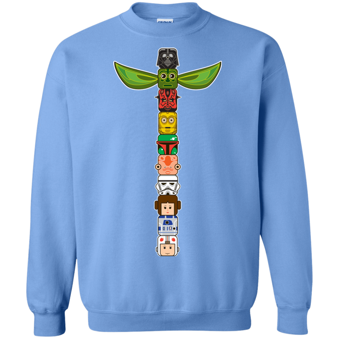 Sweatshirts Carolina Blue / Small Star Wars Totem Crewneck Sweatshirt