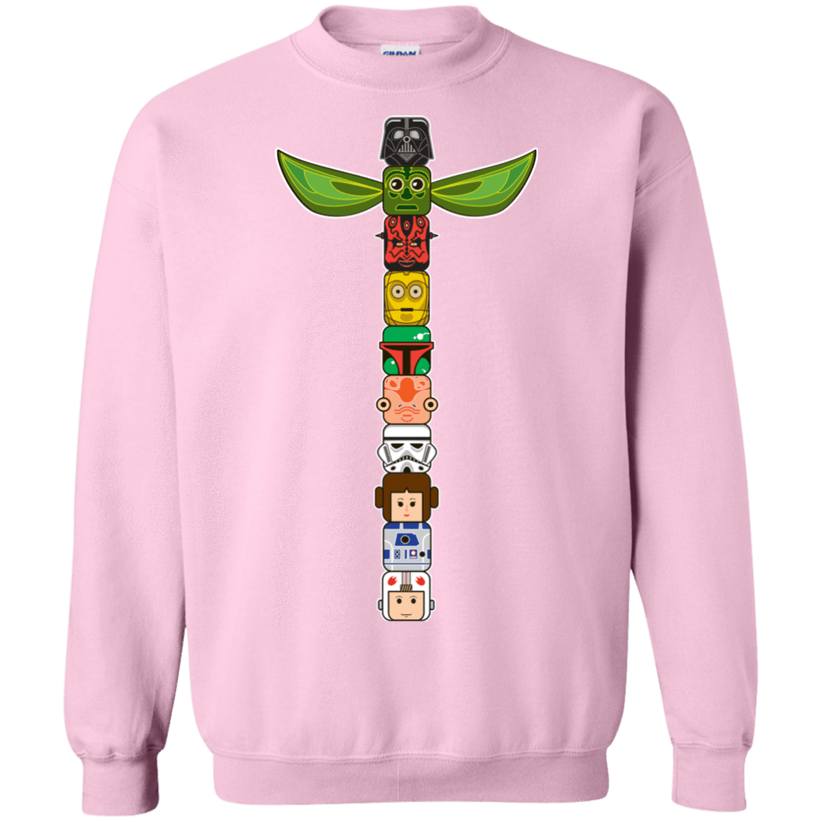 Sweatshirts Light Pink / Small Star Wars Totem Crewneck Sweatshirt