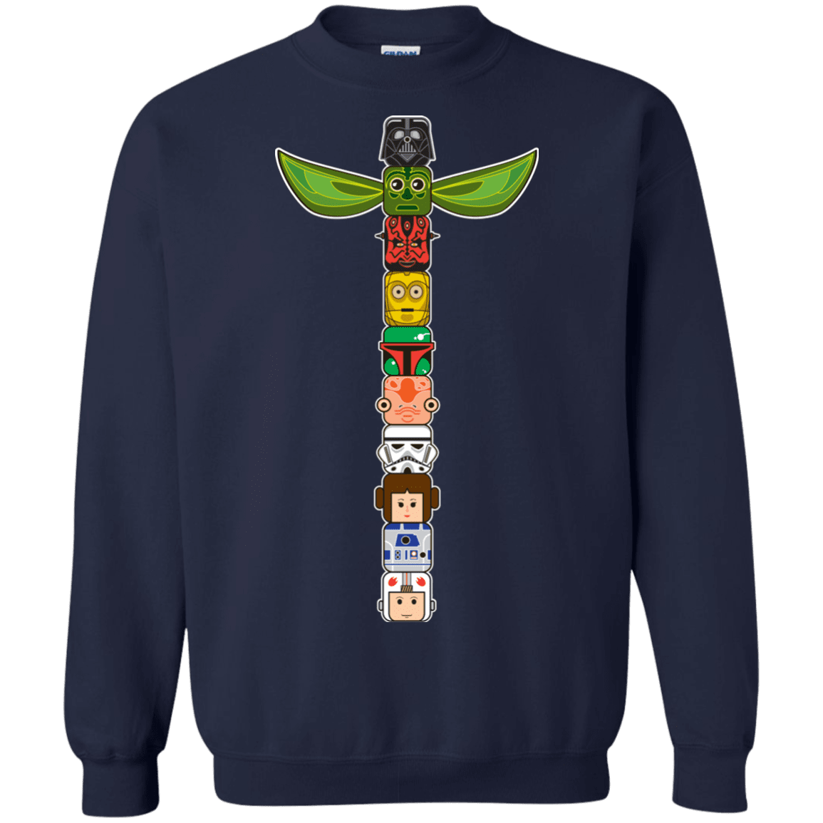 Sweatshirts Navy / Small Star Wars Totem Crewneck Sweatshirt