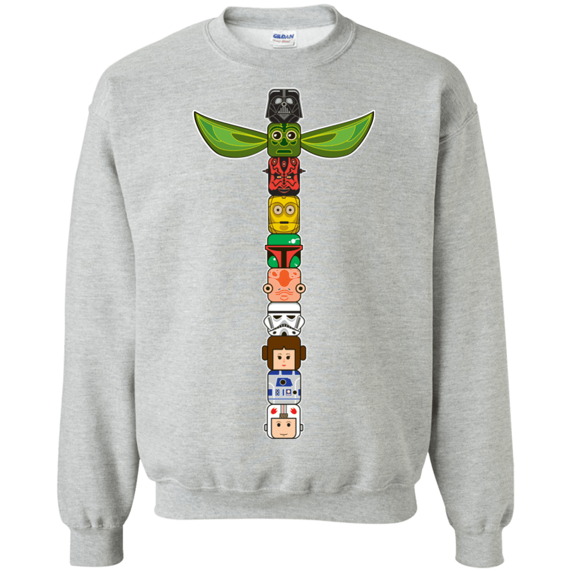 Sweatshirts Sport Grey / Small Star Wars Totem Crewneck Sweatshirt