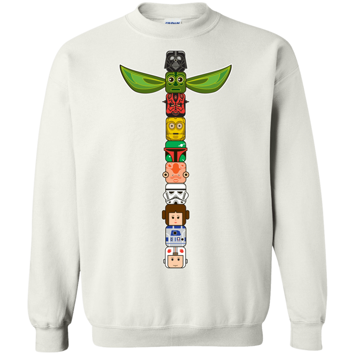 Sweatshirts White / Small Star Wars Totem Crewneck Sweatshirt