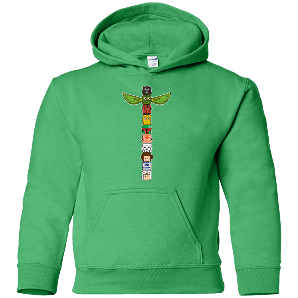 Sweatshirts Irish Green / YS Star Wars Totem Youth Hoodie