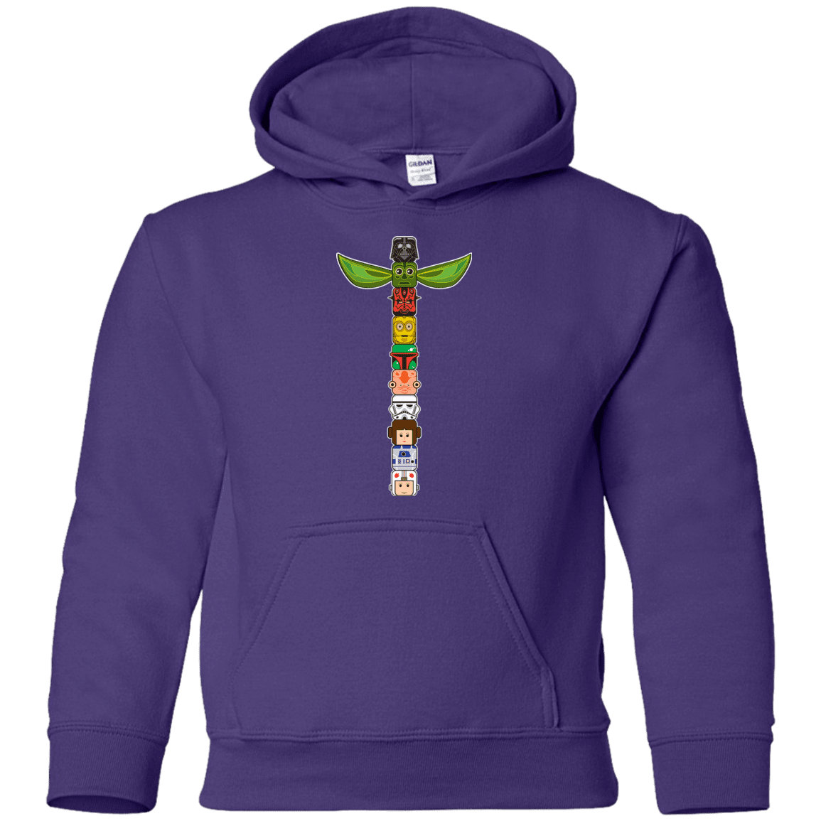 Sweatshirts Purple / YS Star Wars Totem Youth Hoodie