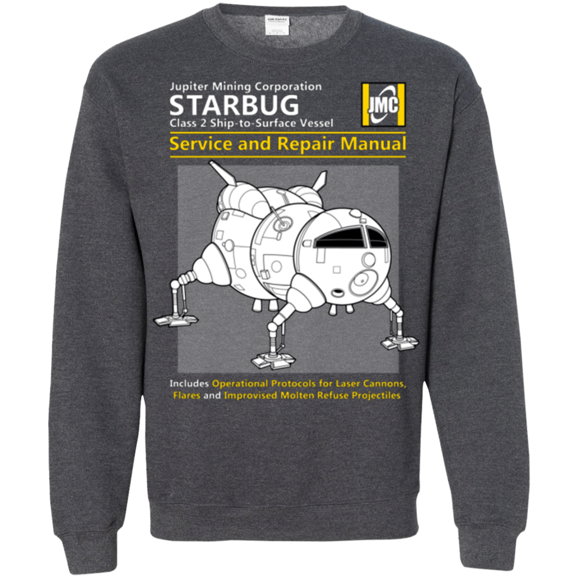 Sweatshirts Dark Heather / Small Starbug Service And Repair Manual Crewneck Sweatshirt