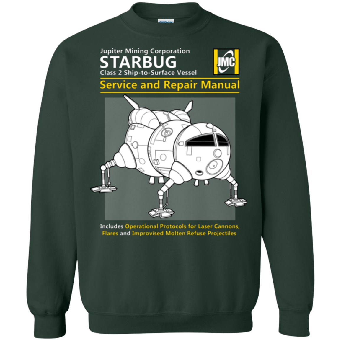 Sweatshirts Forest Green / Small Starbug Service And Repair Manual Crewneck Sweatshirt