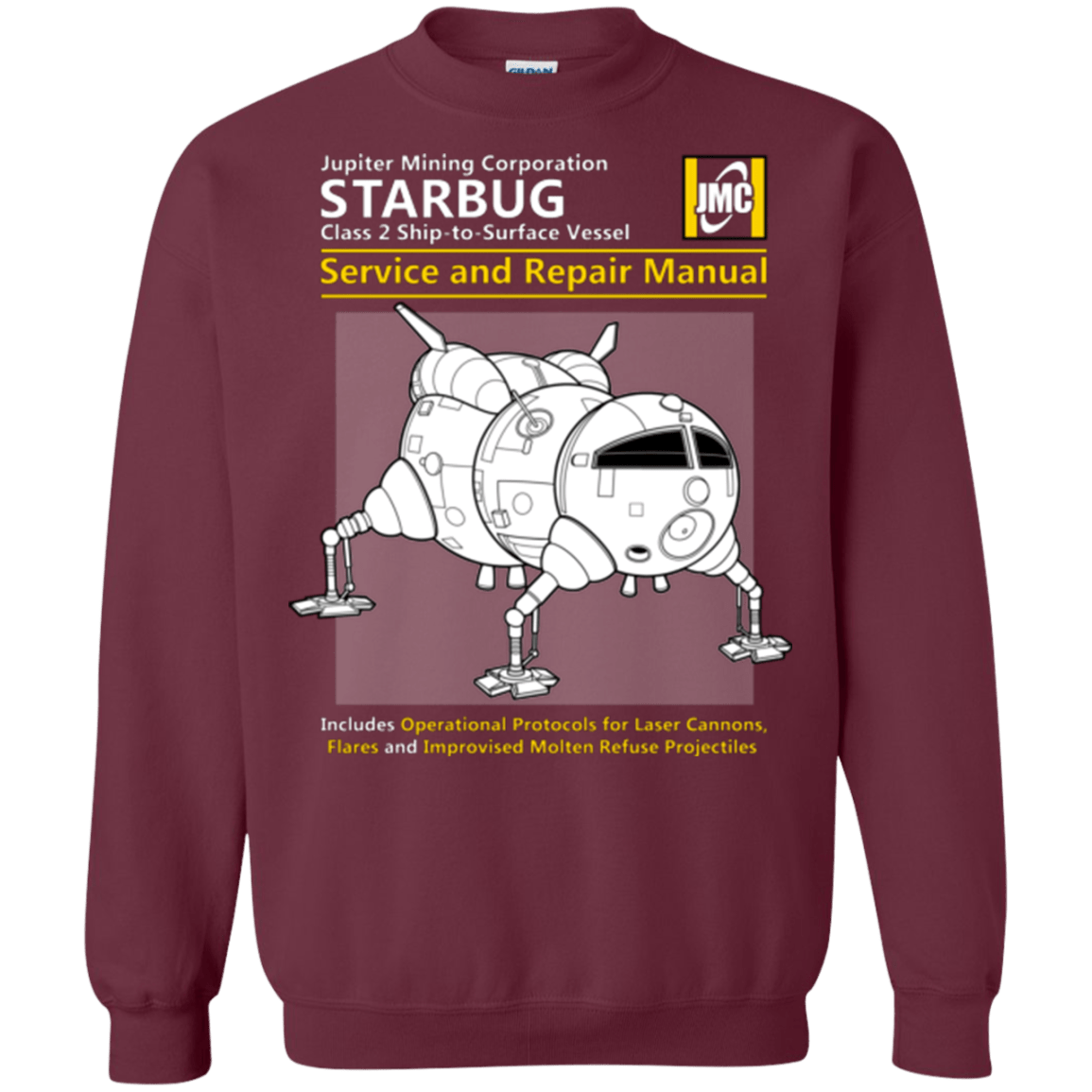Sweatshirts Maroon / Small Starbug Service And Repair Manual Crewneck Sweatshirt