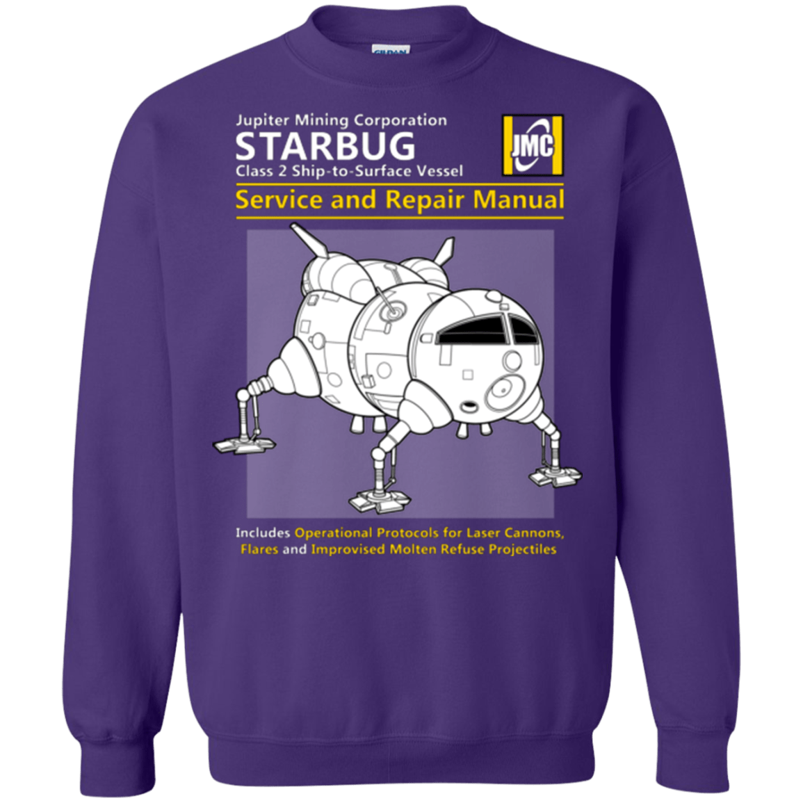 Sweatshirts Purple / Small Starbug Service And Repair Manual Crewneck Sweatshirt