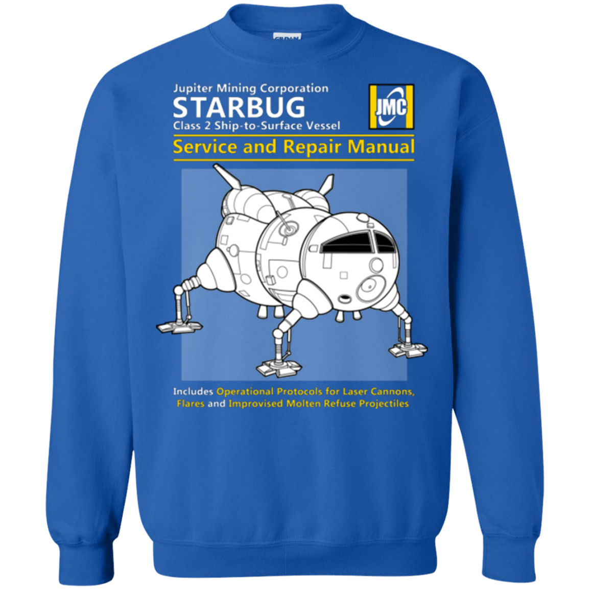 Sweatshirts Royal / Small Starbug Service And Repair Manual Crewneck Sweatshirt