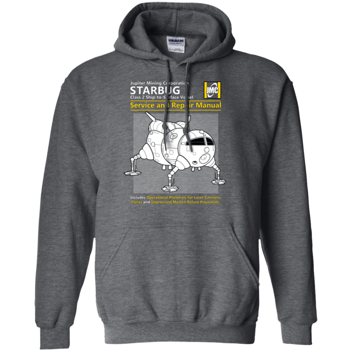 Sweatshirts Dark Heather / Small Starbug Service And Repair Manual Pullover Hoodie