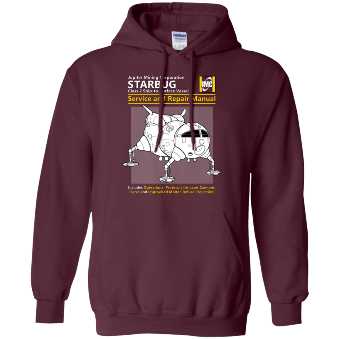 Sweatshirts Maroon / Small Starbug Service And Repair Manual Pullover Hoodie