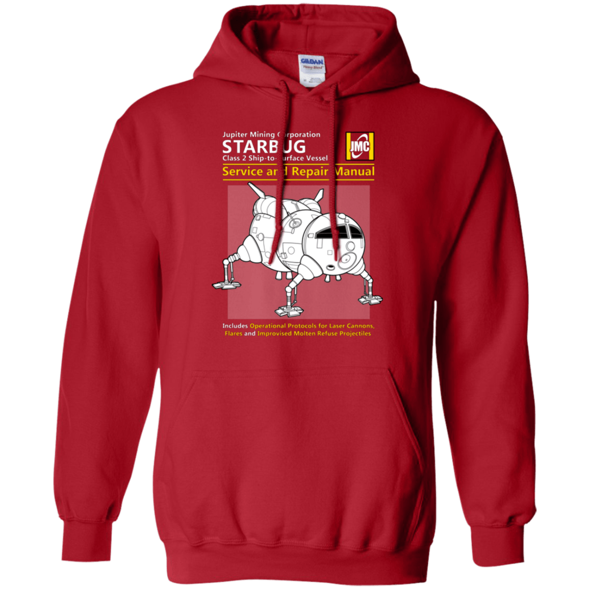 Sweatshirts Red / Small Starbug Service And Repair Manual Pullover Hoodie