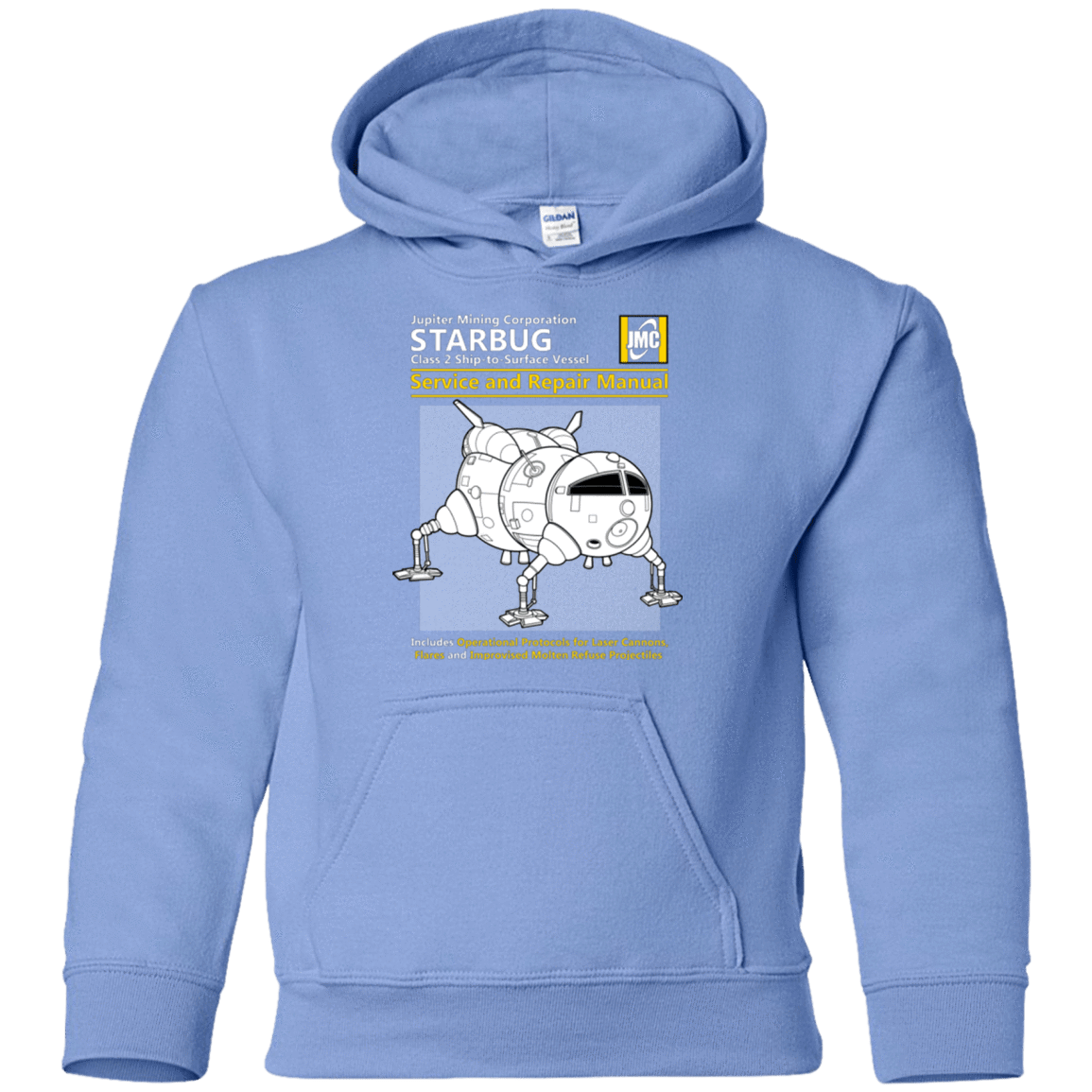 Sweatshirts Carolina Blue / YS Starbug Service And Repair Manual Youth Hoodie