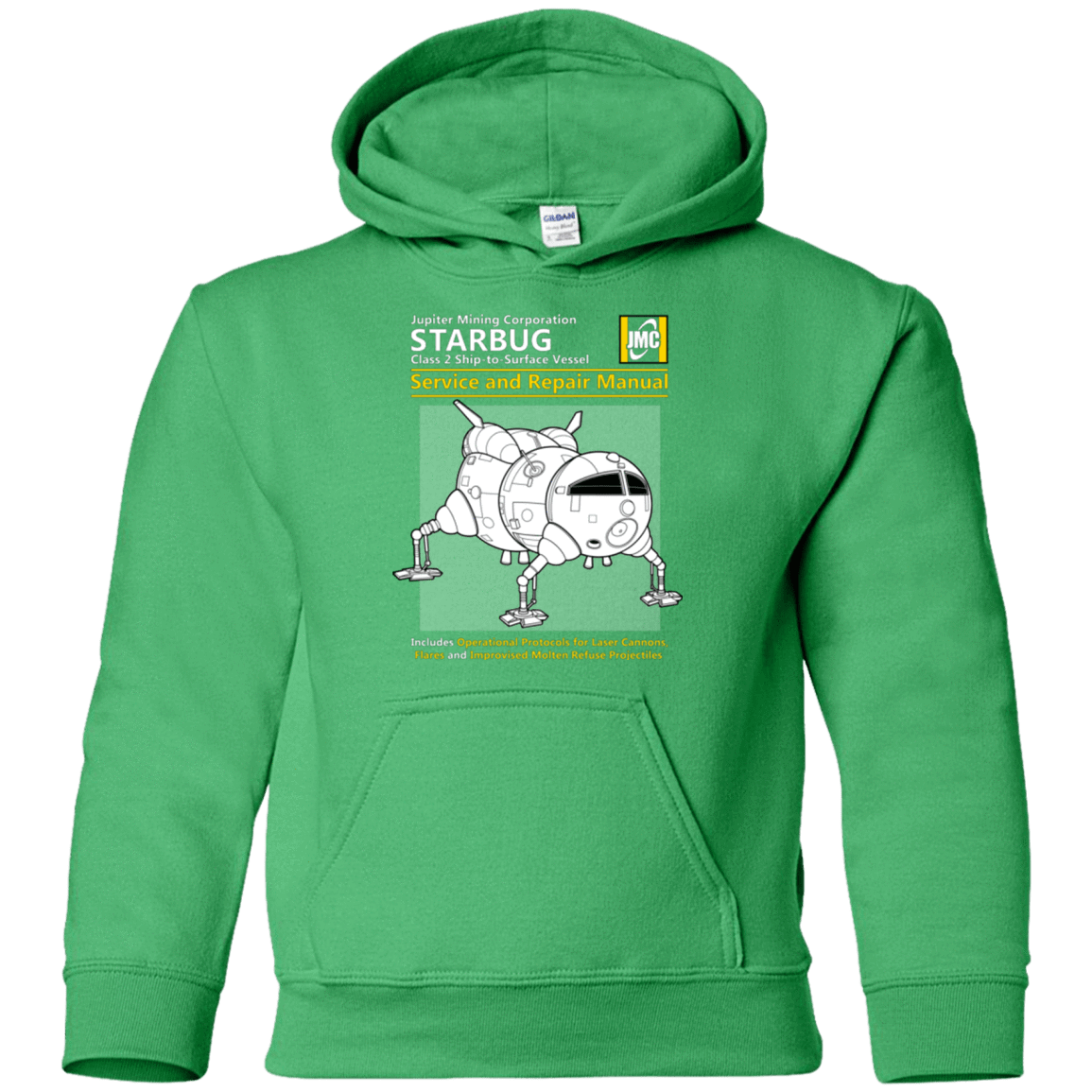 Sweatshirts Irish Green / YS Starbug Service And Repair Manual Youth Hoodie
