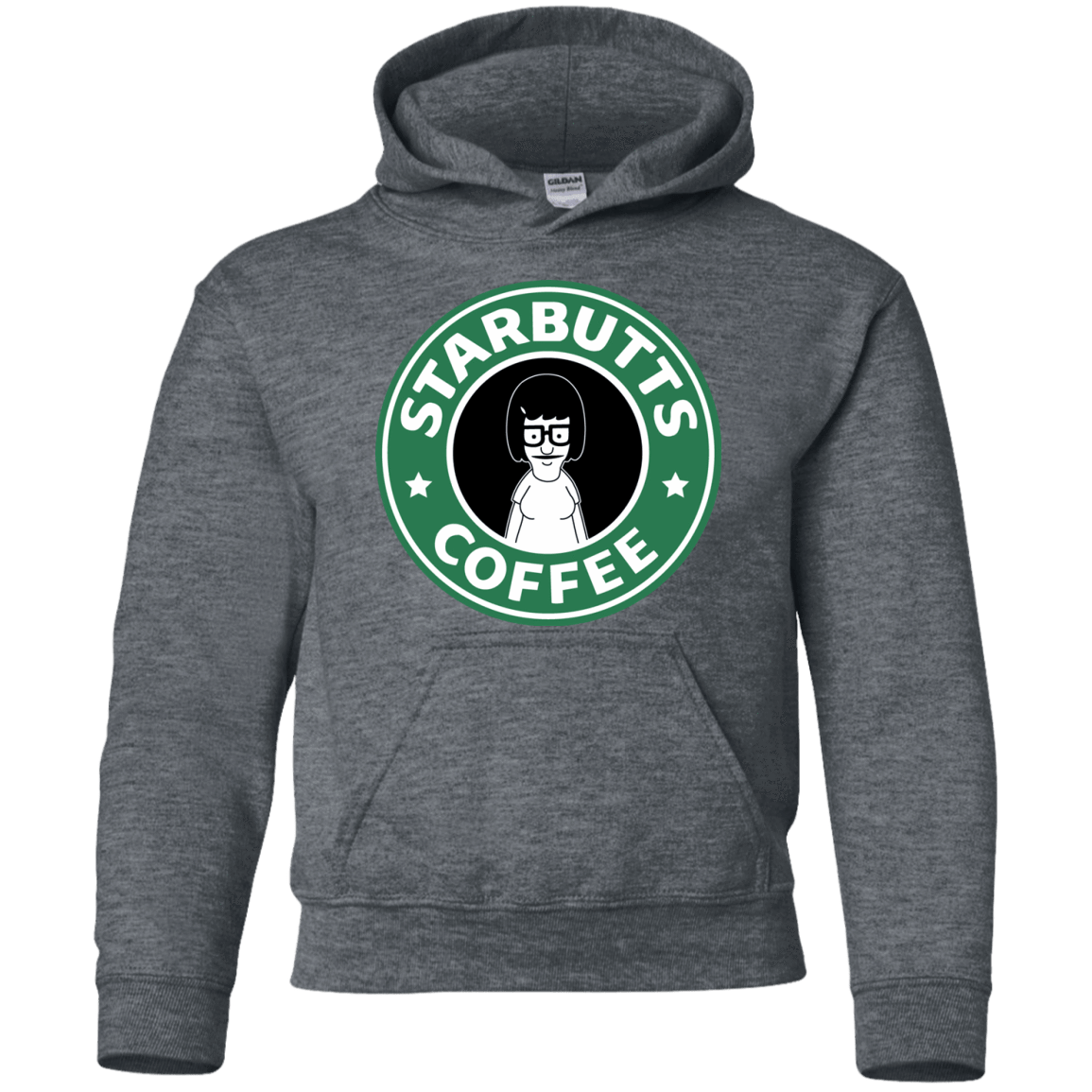 Sweatshirts Dark Heather / YS Starbutts Youth Hoodie