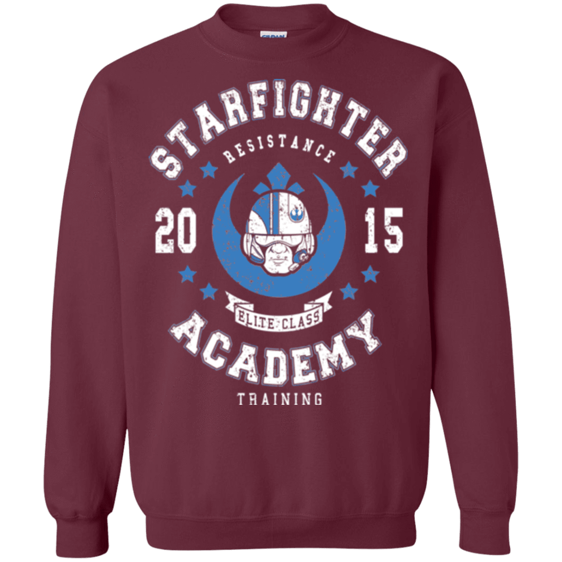 Sweatshirts Maroon / Small Starfighter Academy 15 Crewneck Sweatshirt