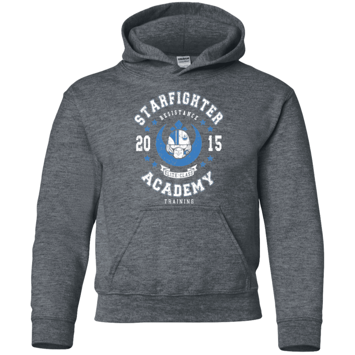 Sweatshirts Dark Heather / YS Starfighter Academy 15 Youth Hoodie