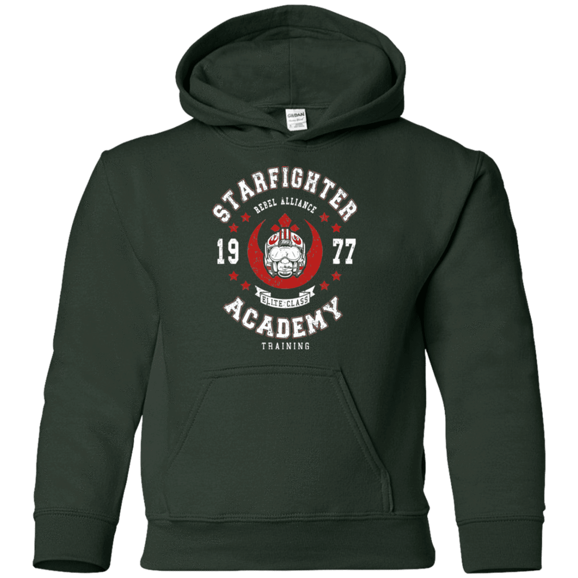 Sweatshirts Forest Green / YS Starfighter Academy 77 Youth Hoodie