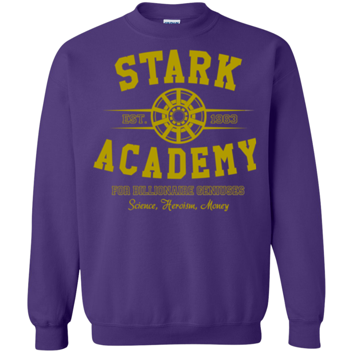 Sweatshirts Purple / Small Stark Academy Crewneck Sweatshirt