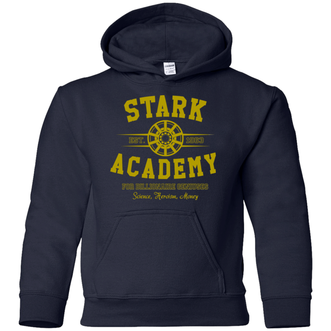 Sweatshirts Navy / YS Stark Academy Youth Hoodie