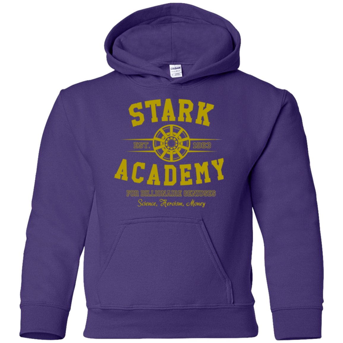 Sweatshirts Purple / YS Stark Academy Youth Hoodie