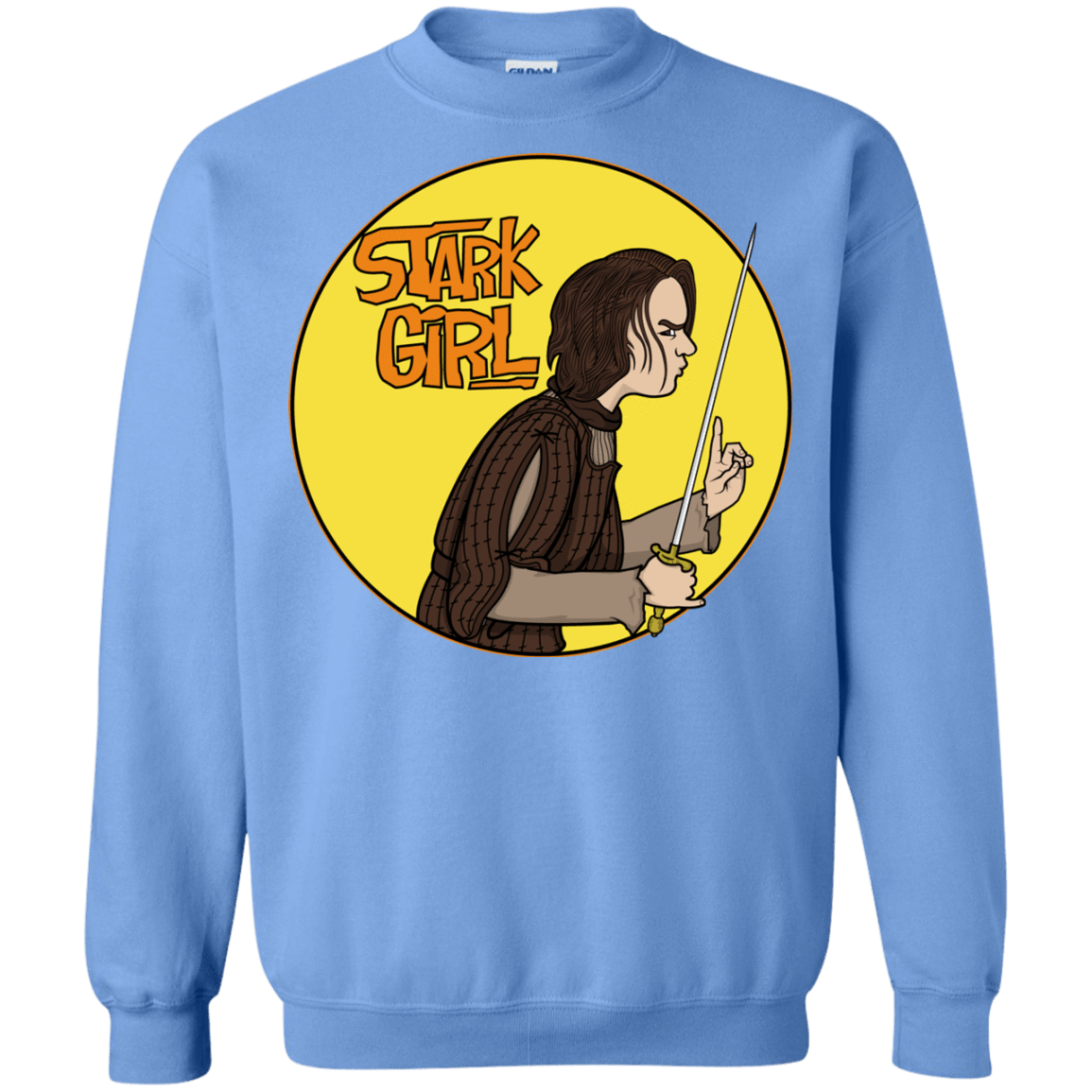 Sweatshirts Carolina Blue / S Stark girl Crewneck Sweatshirt