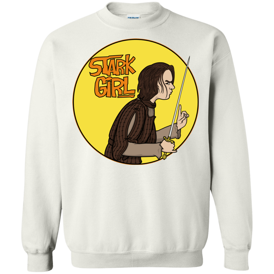 Sweatshirts White / S Stark girl Crewneck Sweatshirt