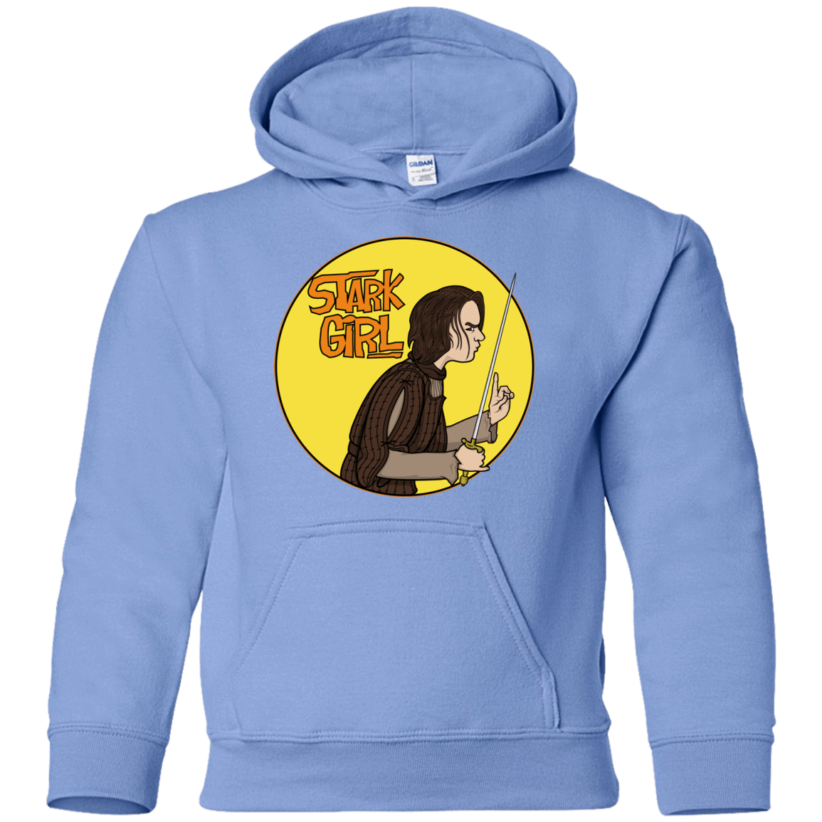 Sweatshirts Carolina Blue / YS Stark girl Youth Hoodie