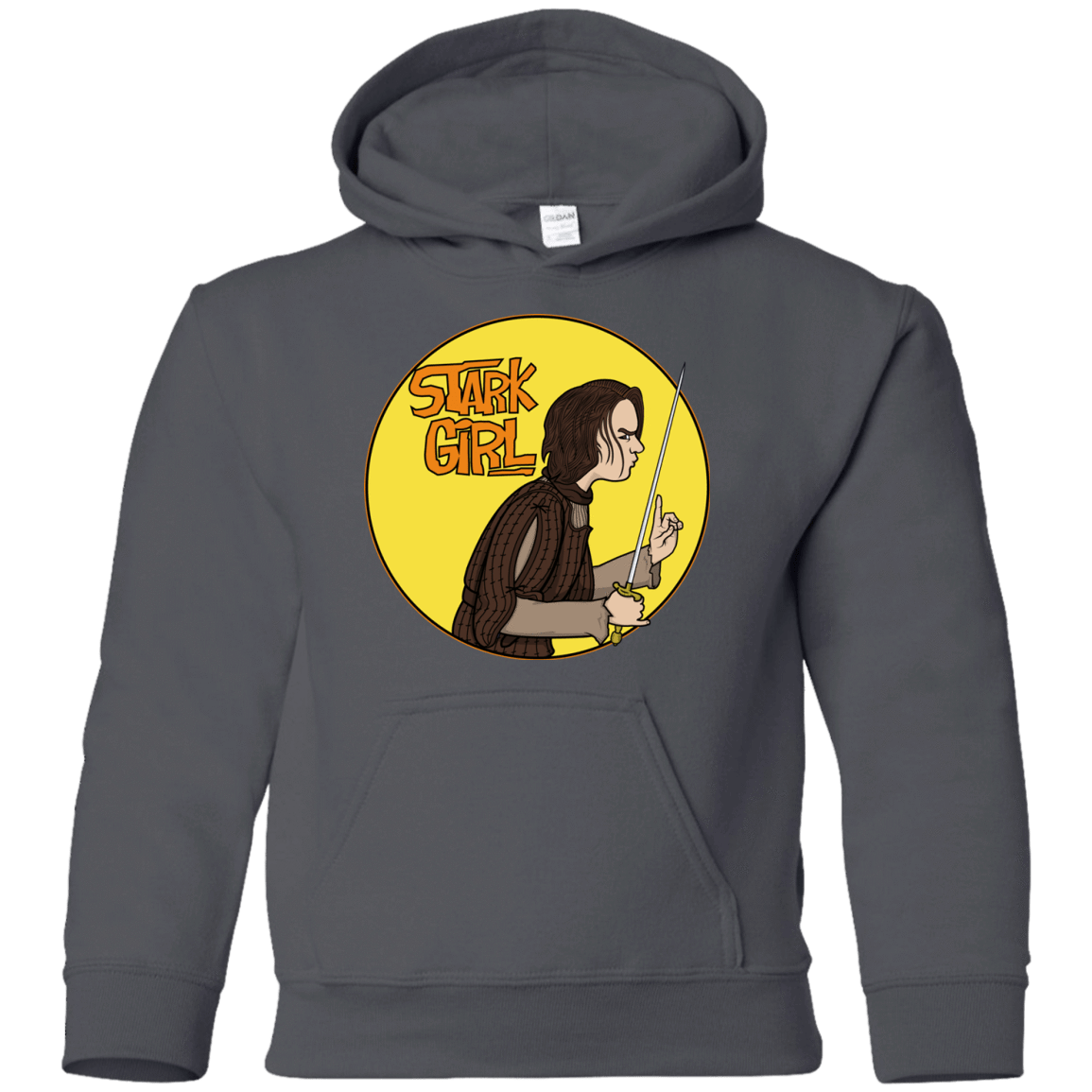 Sweatshirts Charcoal / YS Stark girl Youth Hoodie