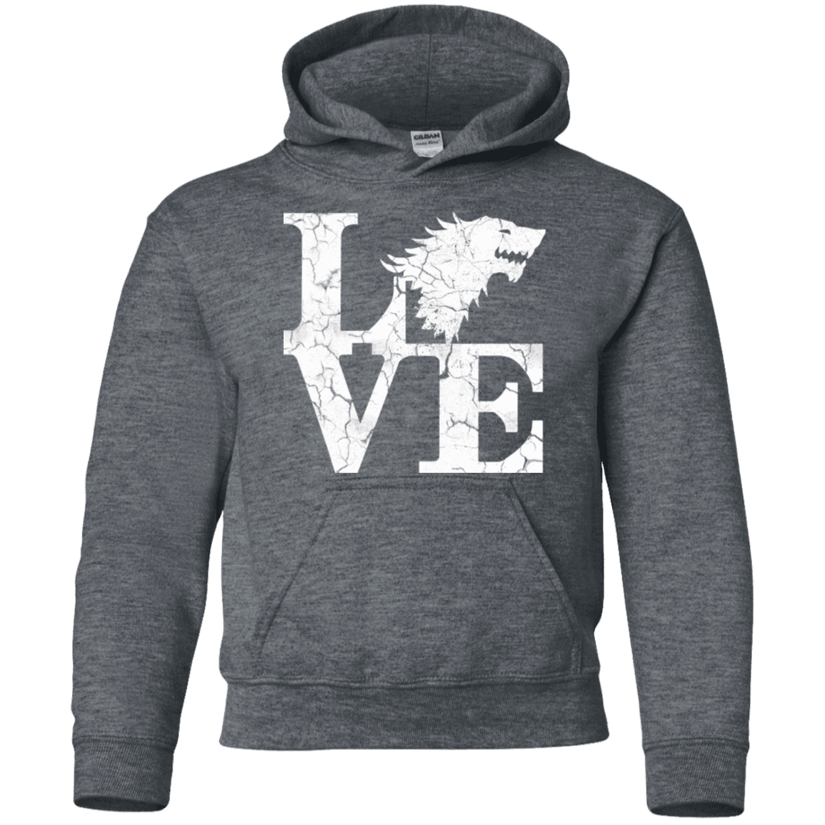 Sweatshirts Dark Heather / YS Stark Love Youth Hoodie