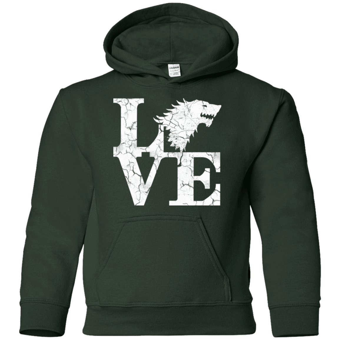 Sweatshirts Forest Green / YS Stark Love Youth Hoodie