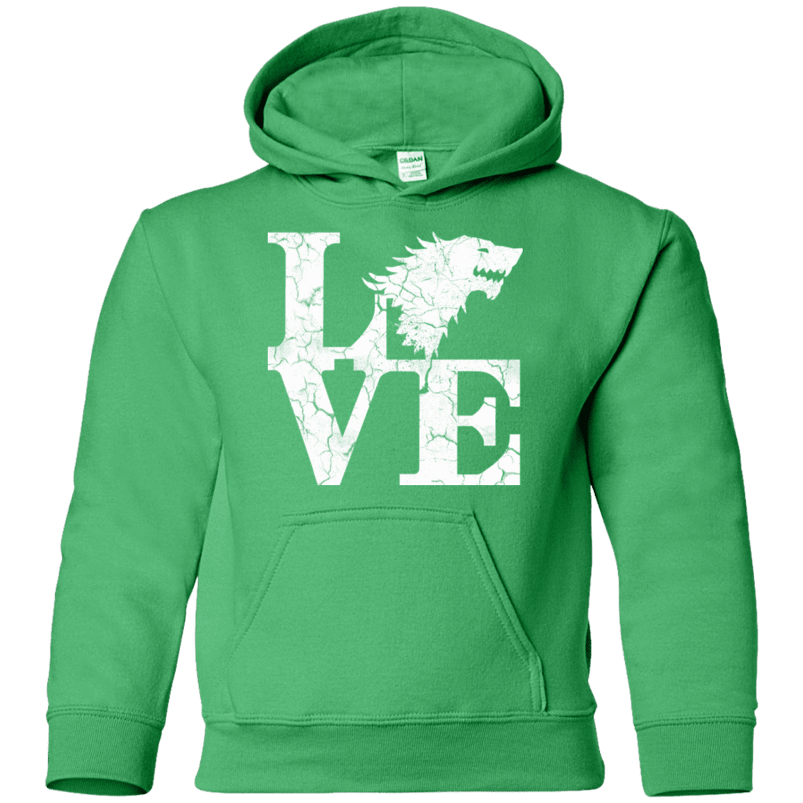 Sweatshirts Irish Green / YS Stark Love Youth Hoodie