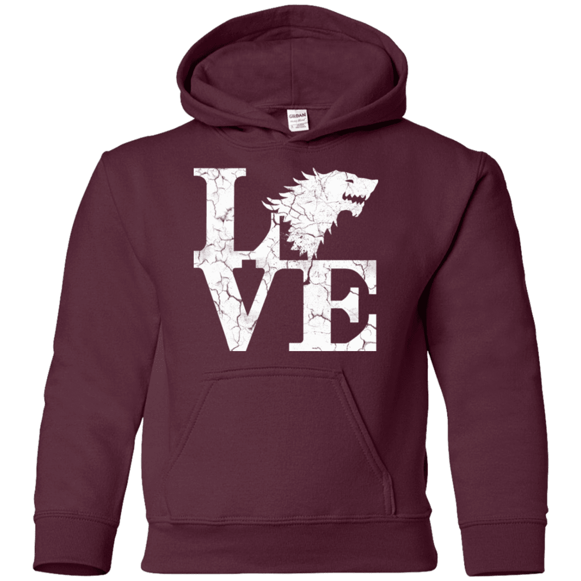Sweatshirts Maroon / YS Stark Love Youth Hoodie