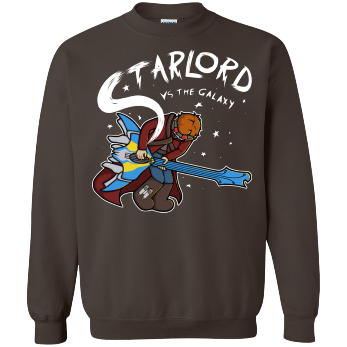 Sweatshirts Dark Chocolate / Small Starlord vs The Galaxy Crewneck Sweatshirt