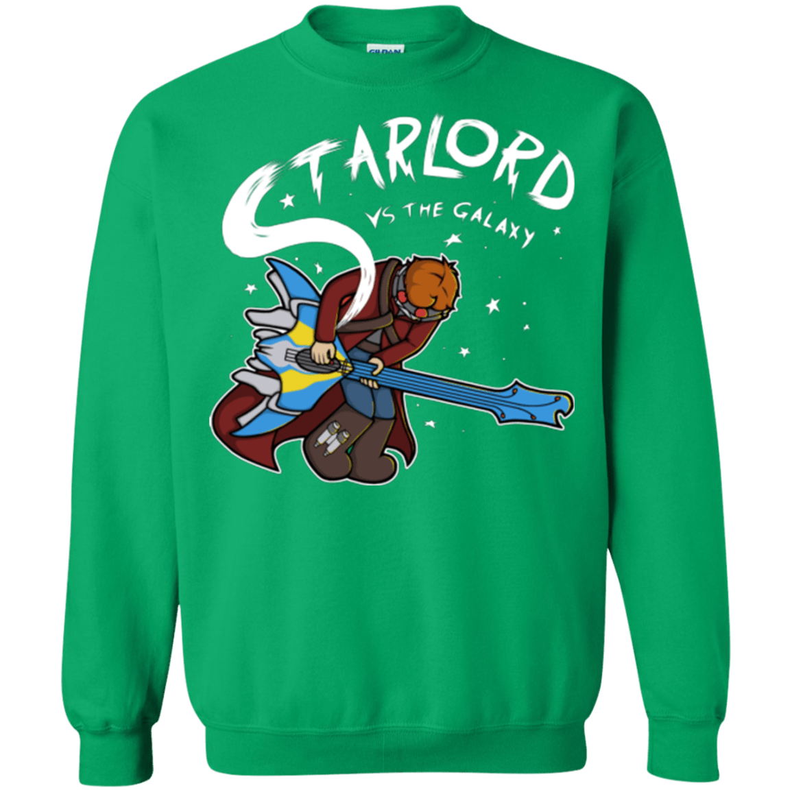 Sweatshirts Irish Green / Small Starlord vs The Galaxy Crewneck Sweatshirt